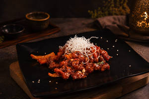 Sesame Crusted Crispy Lamb Chilli