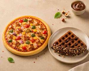 Chicken Feast Pizza - 6 Inch + Nutella Hazelnut Pocket Waffle