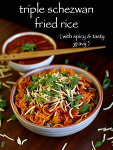 Veg Triple Schezwan Fried Rice