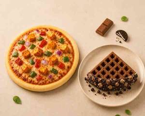 Paneer Tikka Pizza - 6 Inch + Kitkat Oreo Pocket Waffle