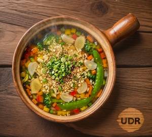 Veg garlic soup