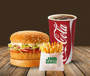 Crispy Veg Burger Meal