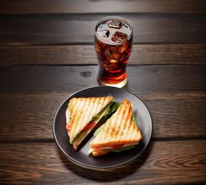 Veg Sandwich + Cold Drink [200 Ml]