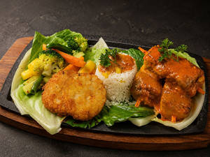Skewer Paneer Grilled Sizzler