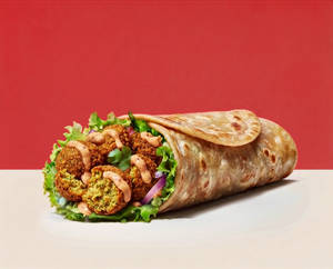 Falafel Paratha Roll