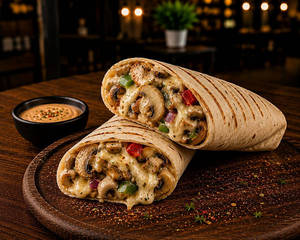 Cheese Mushroom Wrap