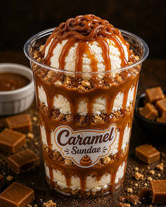Caramel Cookie Sundae