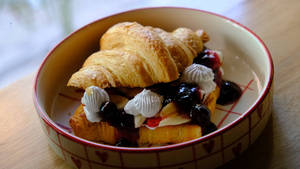 Croissant Fruit Sandwich