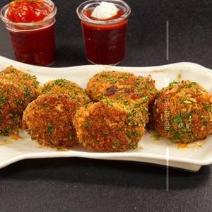 Crunchy Kabab Mozzarella Round Cheese Blast Grill