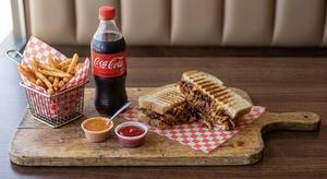 Barbeque chicken sandwich combo