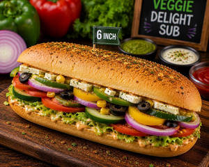Veggie Delight Sub.