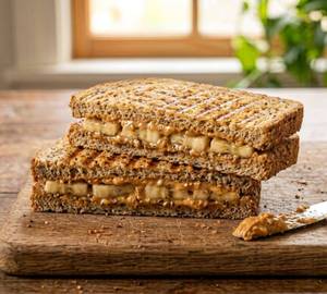Peanut butter banana sandwich