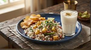 Sabudana Khichdi (450Ml) With Plain Lassi(300Ml)