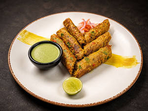 Murgh Gilafi Seekh Kebab