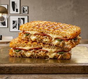 Hash brown cheese sandwich