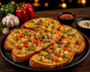 Chef Spiceal Fully Loded Garlic Bread [6 Slice].
