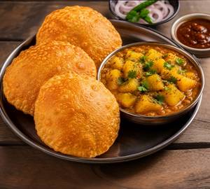 5 Aloo Kachori With Aloo Sabji