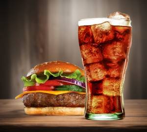 Veggie Burger + Cold Drink [200 Ml]