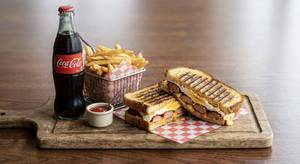 Fried egg suasage sandwich combo