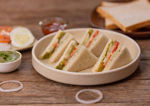 Veg Sandwich Plain (2 Slices)