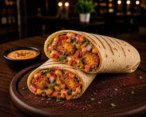 Spicy Aloo Tikki Wrap