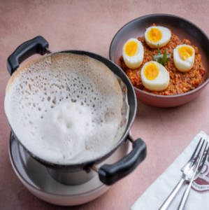 Egg Roast N Appams