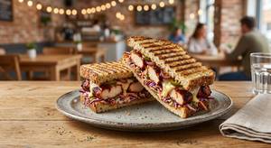 Barbeque chicken sandwich