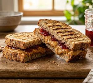 Peanut butter and jelly sandwich