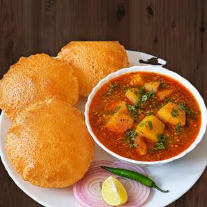 Puri Bhaji (4 puri) 