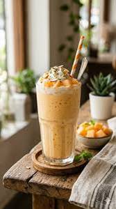 Musk Melon Fruit Milk Shake