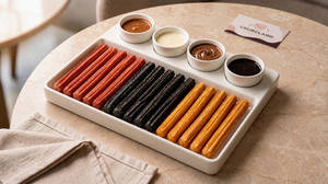 Assorted Party Pack Churro Dippers With 4 Signature Dips