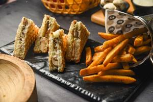 Mushroom And Cheese Sandwich