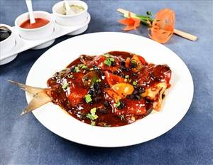 Fish in Black Bean Sauce Surmai