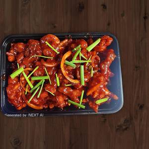Sweet & Spicy Crispy Chicken: (shreded)
