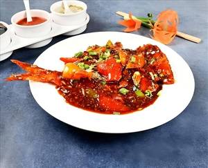 Fish In Black Pepper Sauce Surmai