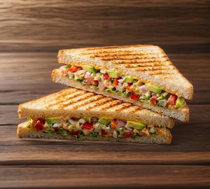 Veg Grilled Sandwich (2 pieces)