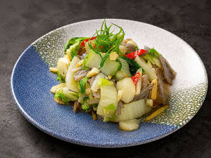 Water Chestnut, Lotus Stem, Tofu & Bok Choy