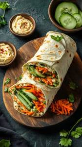 Avocado And Hummus Wrap