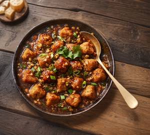 Veg Soyabean Chilli (Dry)