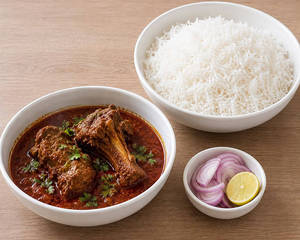 Lal Maas (2pcs) With 3 Rotis