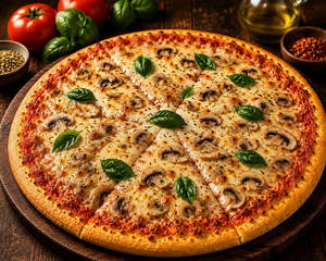 Cheese Mushroom Pizza