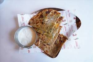 Muli Tawa Paratha With Curd