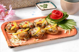 Mushroom Cheese Stuffed Tikka