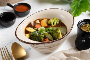 Exotic Vegetable in Black Pepper Sauce
