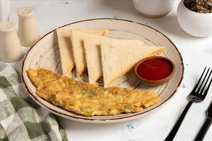 Masala Omelette with Bread