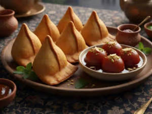 4 Pcs Samosa + 4 Pcs Gulab Jamun