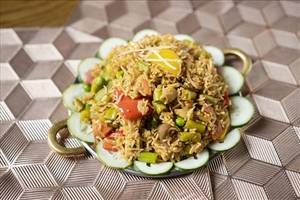 Veg Maska Tawa Pulao