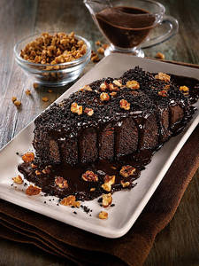 Brownie With Chocolate Syrup