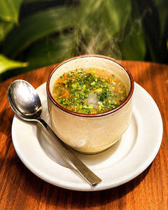 Lemon Coriander Veg Soup