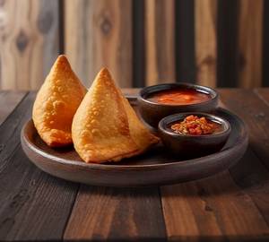 Samosa with chutney 2 Peace